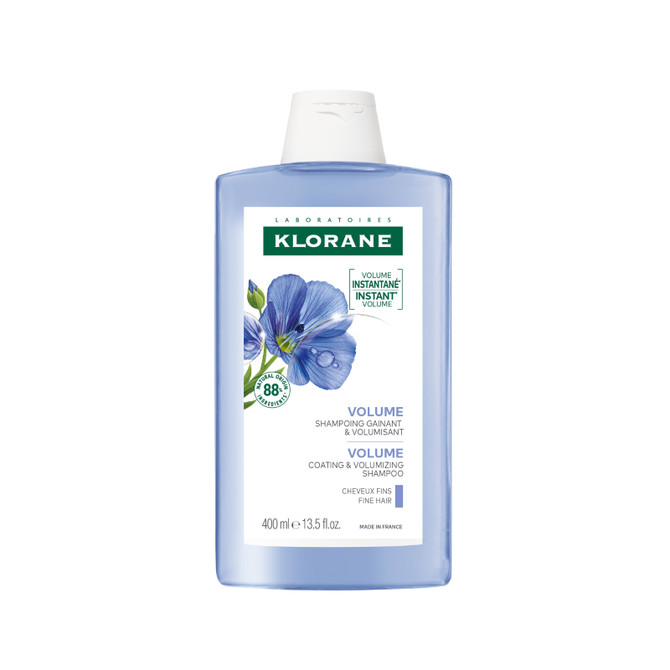Klorane Volumising Shampoo with Organic Flax 400ml - Fine and Flat Hair