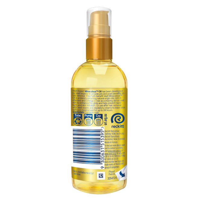 Veet Expert Miraculous Oil for Pre and Post Hair Removal 100mL