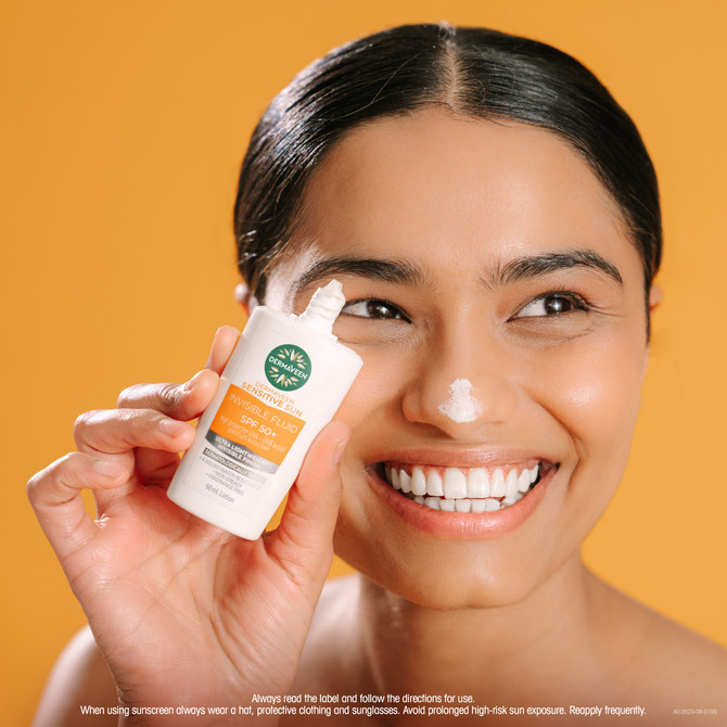 DermaVeen Sensitive Sun Invisible Fluid SPF 50+ Sunscreen 50mL