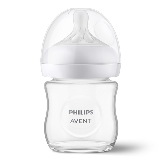 Philips Avent Natural Response Glass Baby Bottle, 120ml, 1-pack, SCY930/01