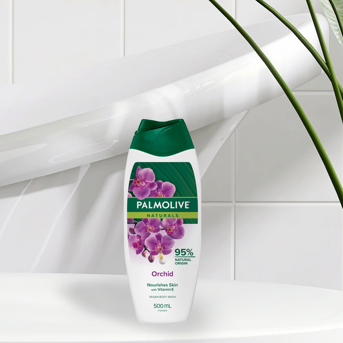 Palmolive Naturals Body Wash Orchid 500ml Moisturising Almond Milk