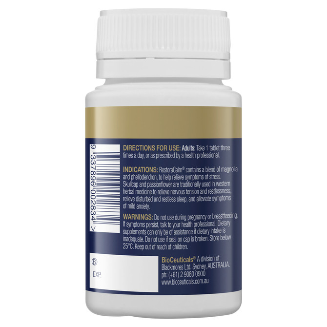 BioCeuticals RestoraCalm® 60 Tablets