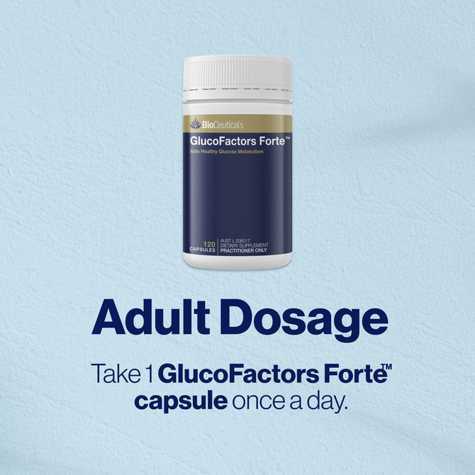 BioCeuticals GlucoFactors Forte™ 120 Capsules