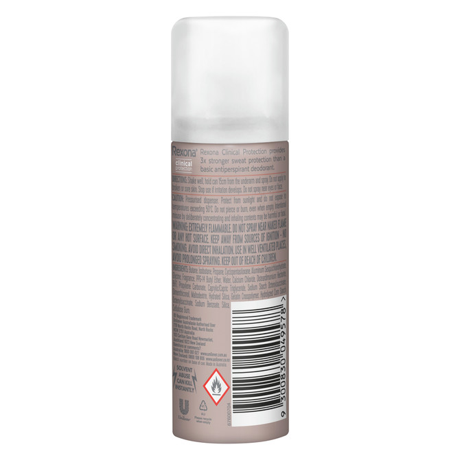 REXONA Clinical Antiperspirant Aerosol deodorant Summer Strength 50 ML