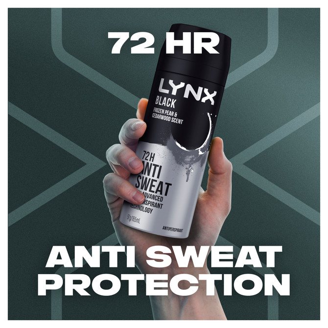 LYNX ANTIPERSPIRANT AEROSOL BLACK 165 ML