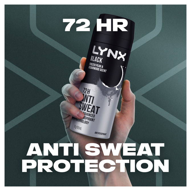 LYNX Antiperspirant Aerosol Black 165 mL