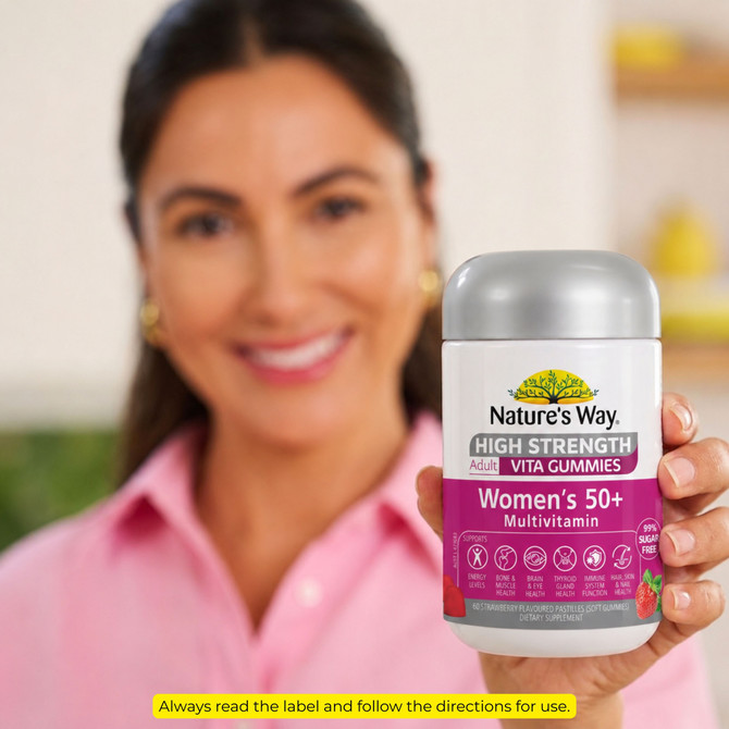 Nature's Way High Strength Adult Vita Gummies Women's 50+ Multivitamin 60s