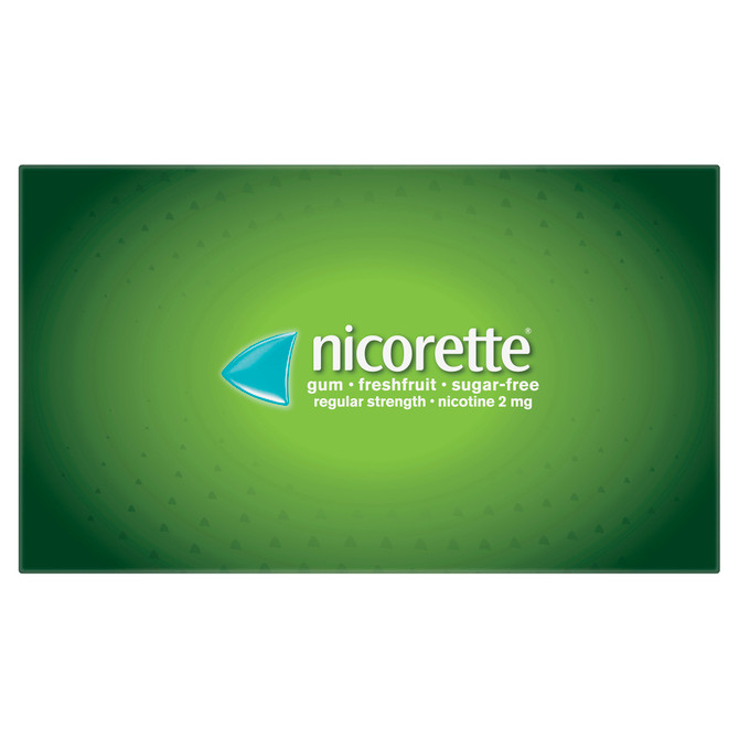 Nicorette Quit Smoking Regular Strength Nicotine Gum Freshfruit 150 Pack