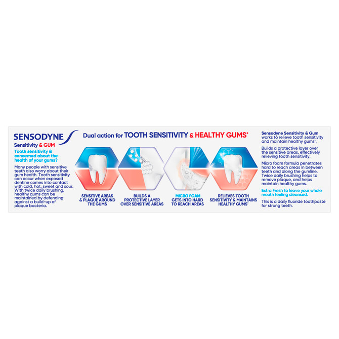 Sensodyne Sensitivity & Gum Extra Fresh 100g Toothpaste