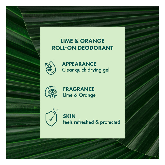 A'kin Lime & Orange Roll-On Deodorant 65ml
