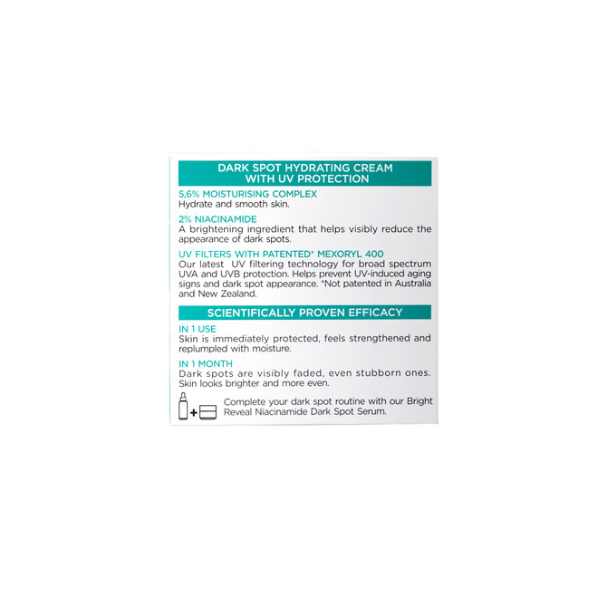 L'Oréal Paris Bright Reveal 2% Niacinamide Dark Spot Hydrating Cream SPF15 50ml