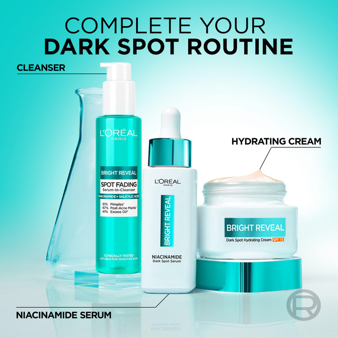 L'Oréal Paris Bright Reveal 2% Niacinamide Dark Spot Hydrating Cream SPF15 50ml