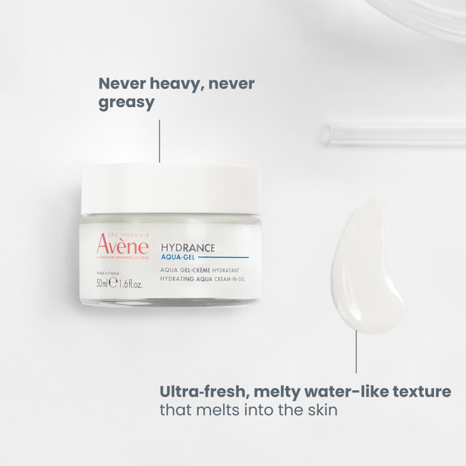 Avène Hydrance Hydrating Aqua Cream-in- Gel Moisturiser with Hyaluronic Acid for Dehydrated Skin - 50ml