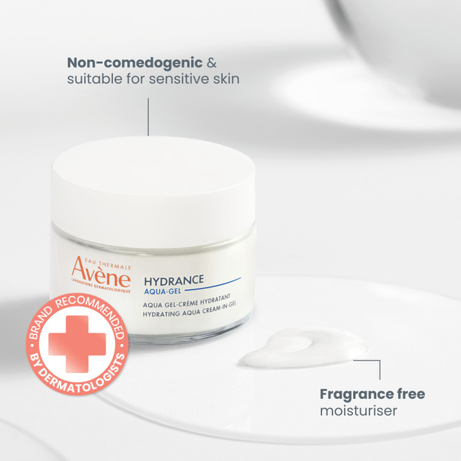 Avène Hydrance Hydrating Aqua Cream-in- Gel Moisturiser with Hyaluronic Acid for Dehydrated Skin - 50ml