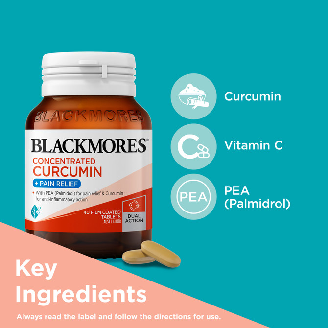 Blackmores Concentrated Curcumin + Pain Relief 40s