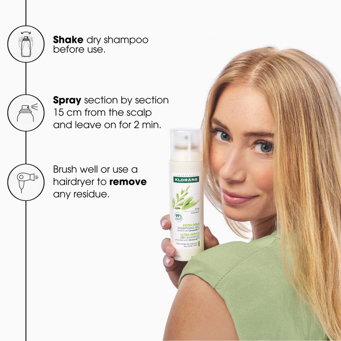 KLORANE ULTRA-GENTLE TINTED DRY SHAMPOO WITH CERAMIDELIKE 250ML - All Hair Types