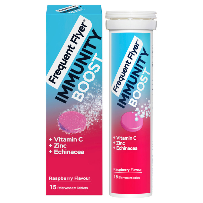 Frequent Flyer Immunity Boost Raspberry 15 Tablets