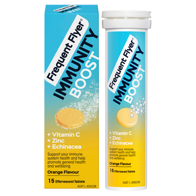 Frequent Flyer Immunity Boost Orange 15 Tablets