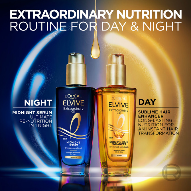 L'Oréal Paris Elvive Extraordinary Oil Midnight Serum to Nourish Dry Hair 100 ml