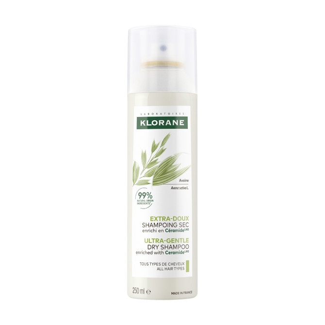 Klorane Dry Shampoo with Oat & Ceramide LIKE- Natural Formula for All Hair Types- 250ML