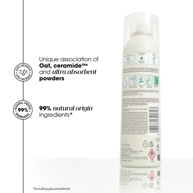Klorane Dry Shampoo with Oat & Ceramide LIKE- Natural Formula for All Hair Types- 250ML