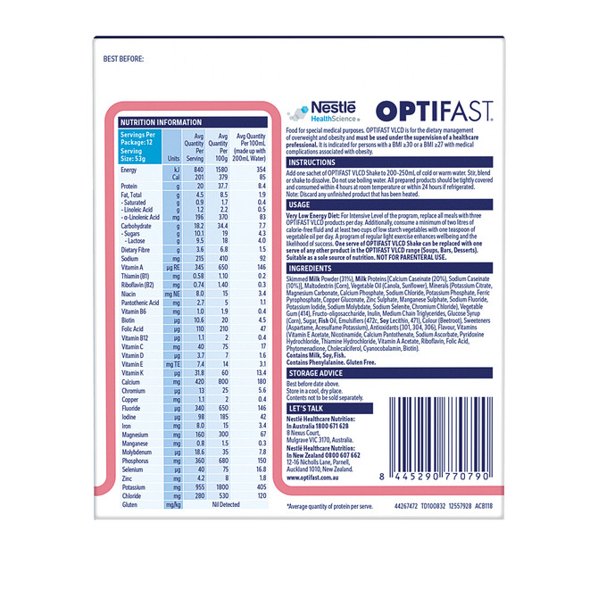 OPTIFAST VLCD Shake Strawberry Flavour