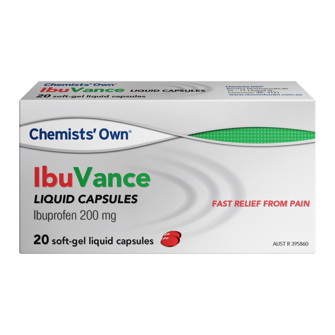 Chemists Own Ibuvance Liquid Capsules 20