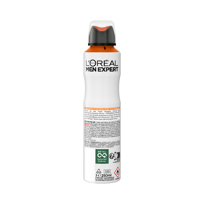 L'Oréal Paris Men Expert Hydra Energetic Extreme Sport 72H Anti-Perspirant Deodorant 250ml