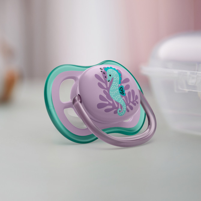 Philips Avent Ultra Air Soother, 6-18 months, Deco Mixed, 2-pack, SCF085/40