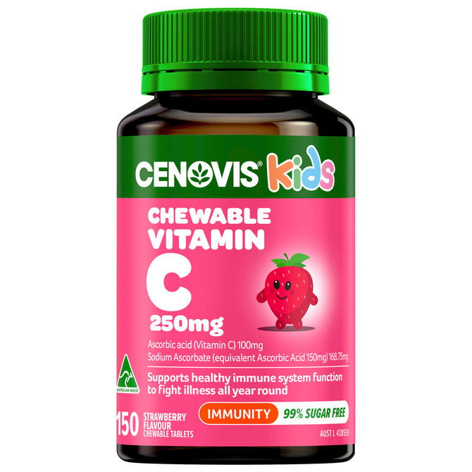 Cenovis Kids Chewable Vitamin C 250mg (Strawberry) 150 Tablets