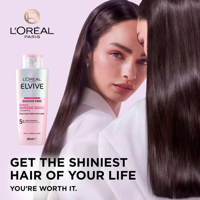 L'Oreal Paris Elvive Glycolic Gloss Ultimate Shampoo 200ml