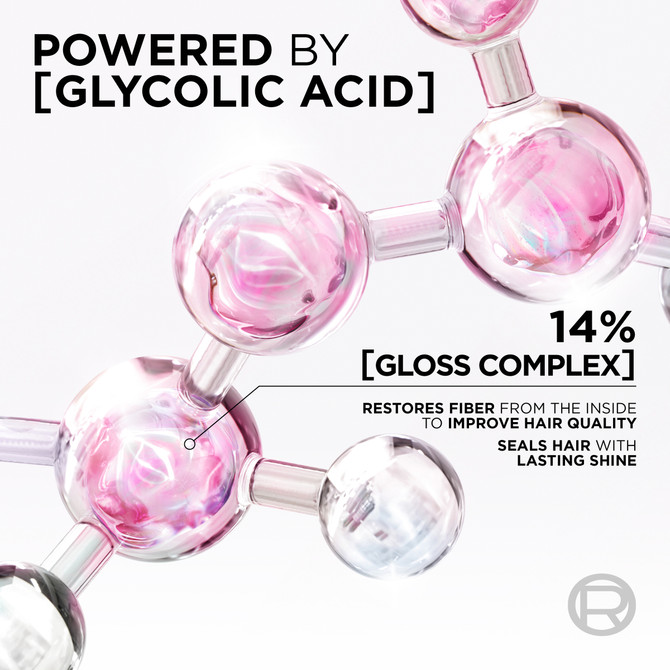 L'Oréal Paris Elvive Glycolic Gloss Leave-in at-home glossing treatment 14% gloss complex with glycolic acid