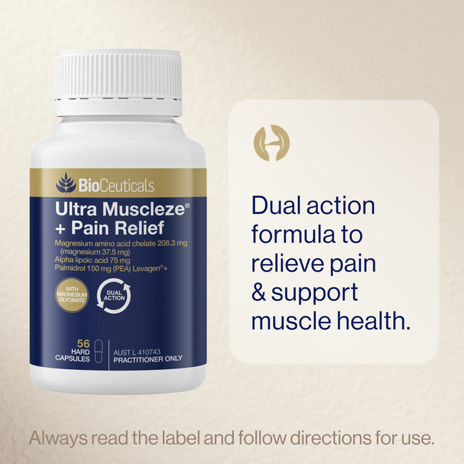BioCeuticals Ultra Muscleze® + Pain Relief 56 Hard Capsules