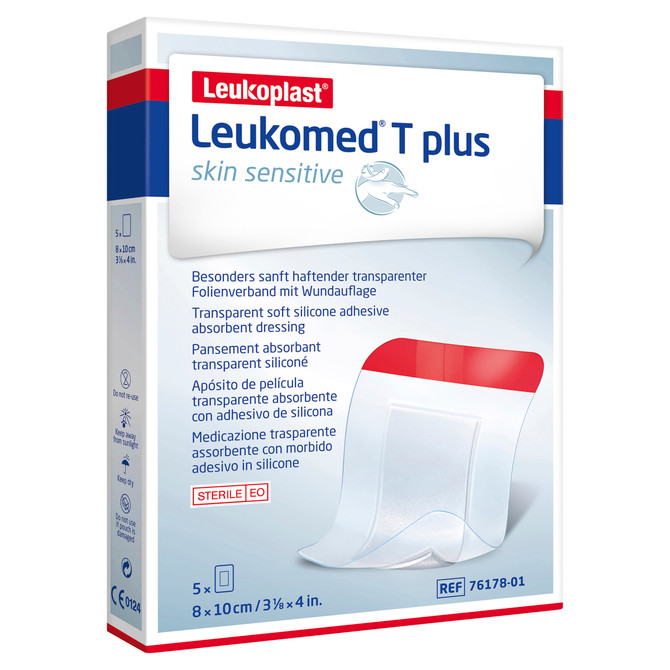 Leukomed T Plus Skin Sensitive Sterile 8cm X 10cm 5 Box