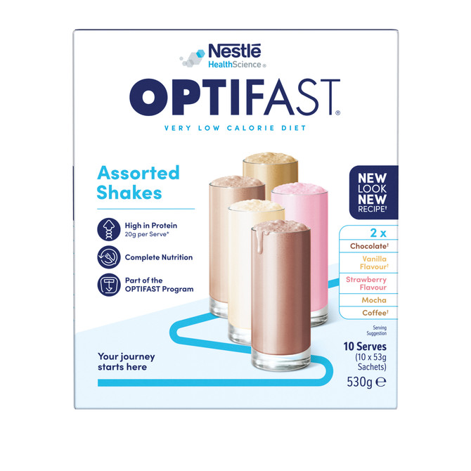 OPTIFAST VLCD Shake Assorted 10 Pack 530g