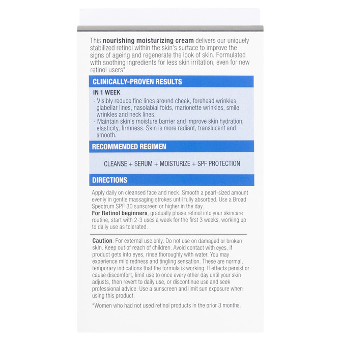 Neutrogena Visible Repair Retinol Regenerating Cream 50g