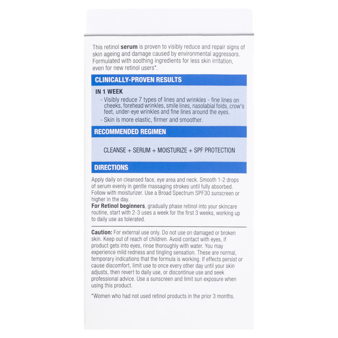 Neutrogena Visible Repair Retinol Serum 30mL