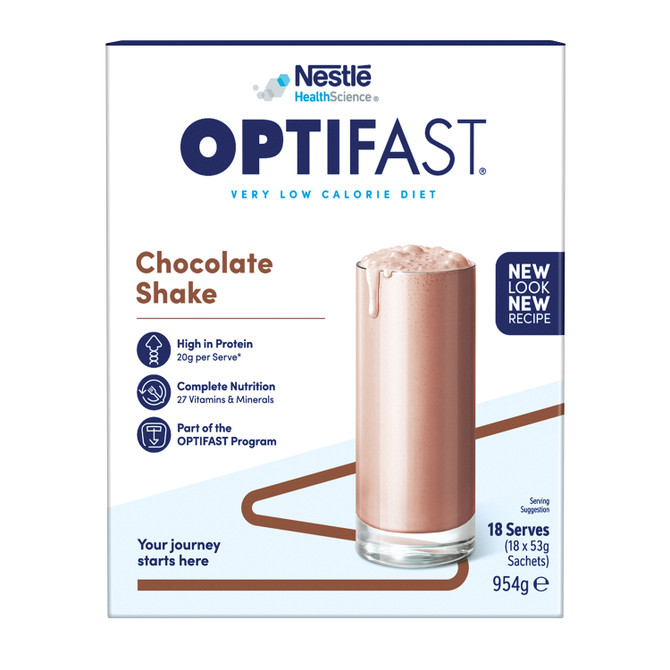 OPTIFAST VLCD Shake Chocolate 18 Pack 954g