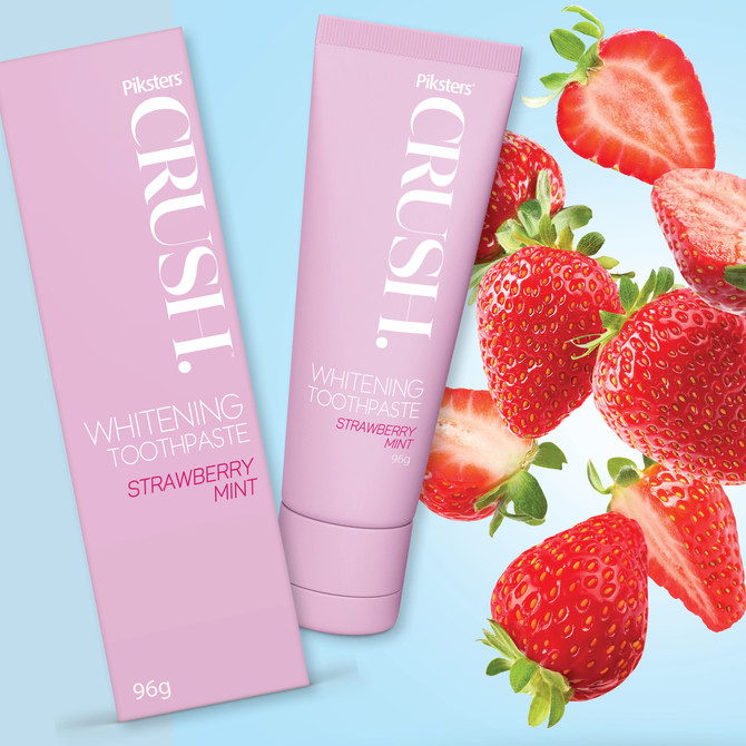 Piksters CRUSH Whitening Toothpaste Strawberry 96g