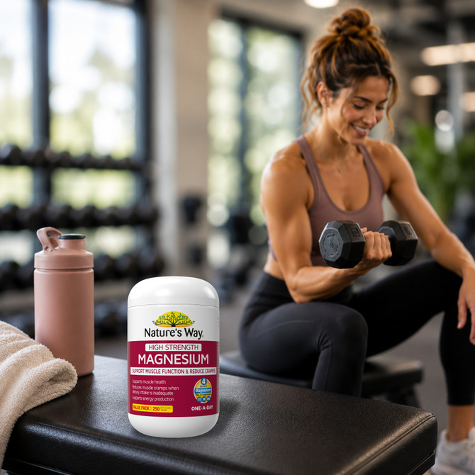 Nature's Way High Strength Magnesium 250 Tablets 