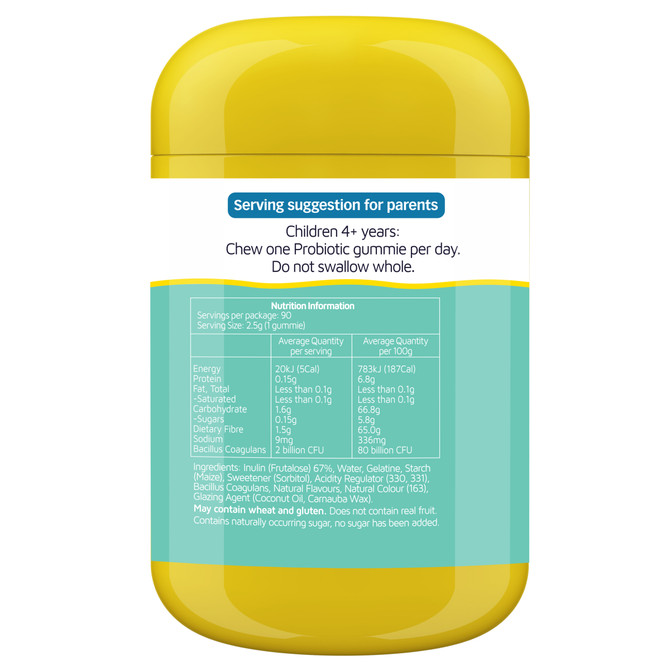 Nature's Way Kids Smart Vita Gummies Probiotic + Prebiotic 90s