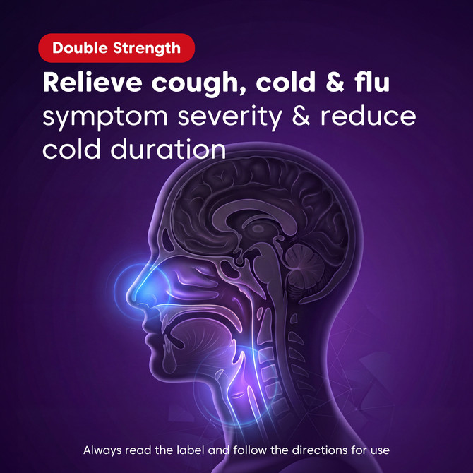 Sambucol Black Elderberry Cold & Flu Double Strength 12 Hard Capsules