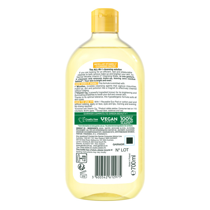 Garnier Vitamin C Micellar Cleansing Water - 700ML