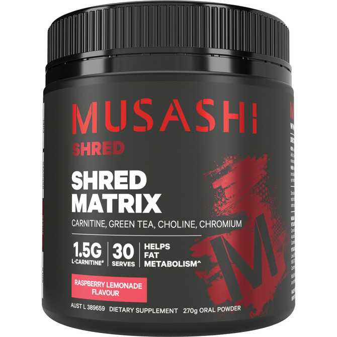 Musashi Shred Matrix Raspberry Lemonade 270g