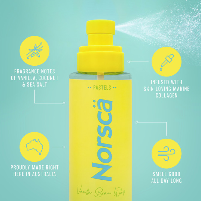Norsca Pastels Body Mist Vanilla Bean Whip 200ml