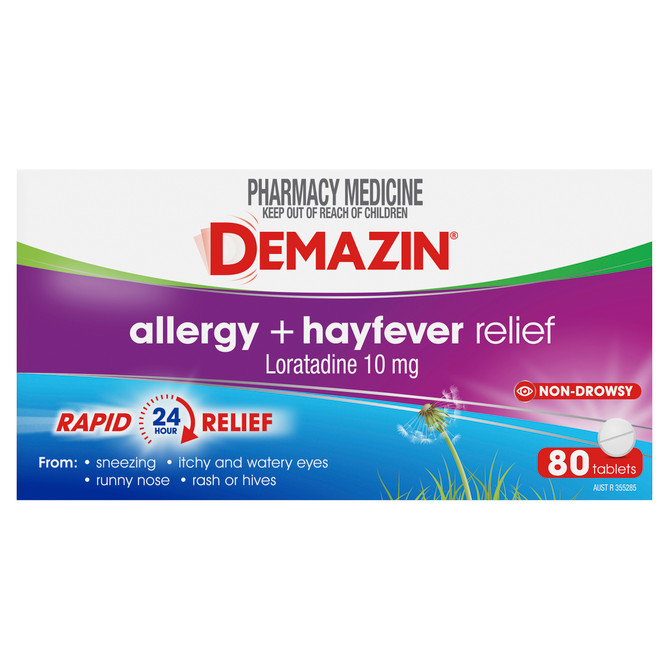 Demazin Allergy + Hayfever Relief 80 Tablets