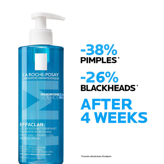 La Roche-Posay Effaclar +M Purifying Foaming Gel Cleanser 400ml