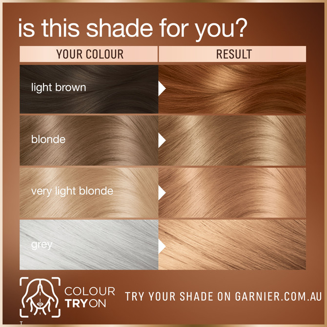 Garnier GOOD Permanent Hair Colour 7.0 Almond Crème Dark Blonde Ammonia-Free Natural Formula