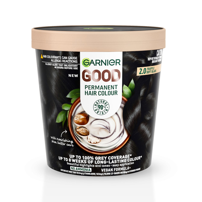 Garnier GOOD Permanent Hair Colour 2.0 Truffle Soft Black Ammonia-Free Natural Formula