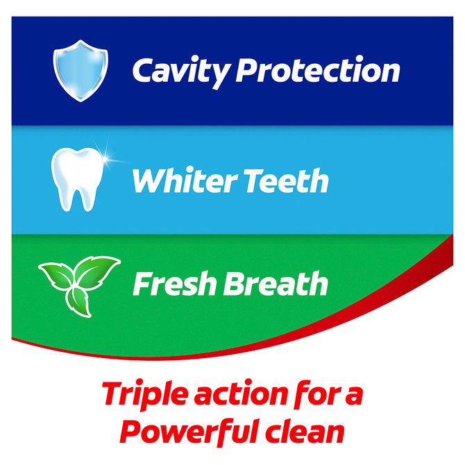 Colgate Fluoride Toothpaste Triple Action with Extra Micro Cleaning Minerals Original Mint Value Pack 210g